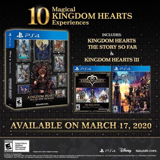 Kingdom Hearts All-In-One Package Retail Release Launches March 17 in North  America for PS4