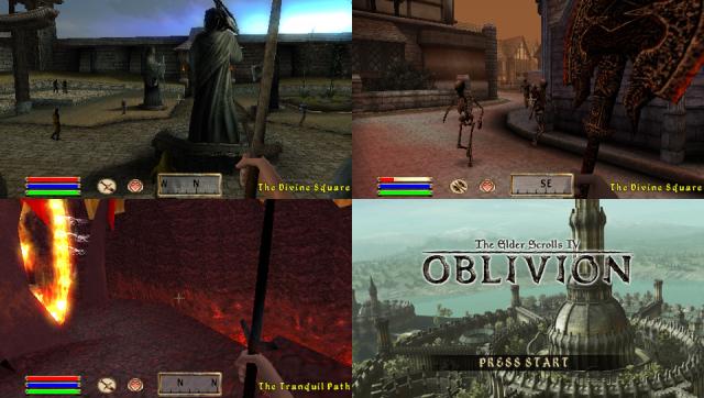 Gameplay & Images for Cancelled Elder Scrolls Travels: Oblivion PSP Title  Surface