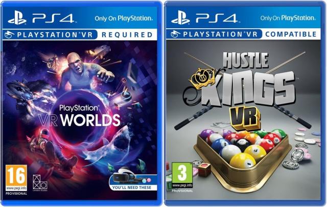 PlayStation VR Game Boxes Revealed