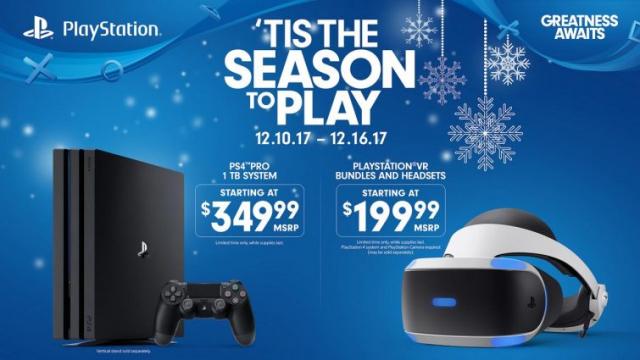 PS4 Pro Price Cut to $349 for the Holidays, PSVR Dropped to $199