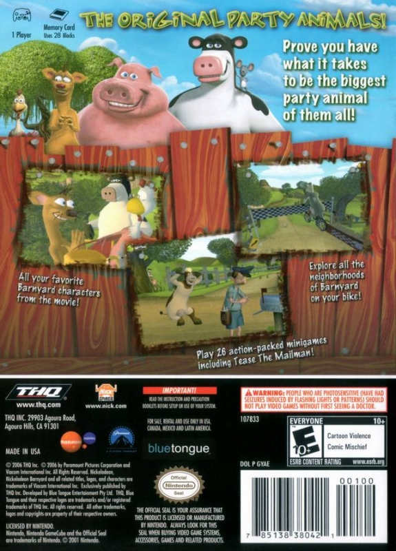 barnyard video game