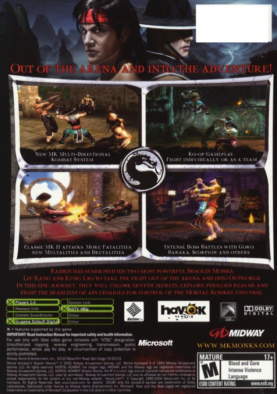 Mortal Kombat: Shaolin Monks for Xbox - Cheats, Codes, Guide, Walkthrough,  Tips & Tricks