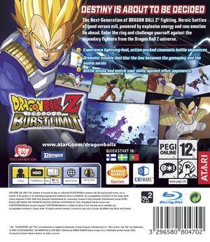 Dragonball Z: Burst Limit for PlayStation 3 - Sales, Wiki, Release Dates,  Review, Cheats, Walkthrough