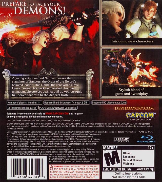 Devil May Cry 4 for PlayStation 3 - Sales, Wiki, Release Dates, Review,  Cheats, Walkthrough