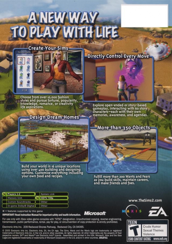 The Sims 2 for Xbox - Sales, Wiki, Release Dates, Review, Cheats,  Walkthrough