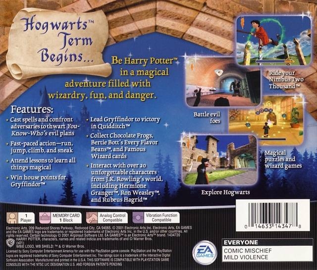 Harry Potter and The Philosophers Stone for PlayStation - Sales, Wiki,  Release Dates, Review, Cheats, Walkthrough