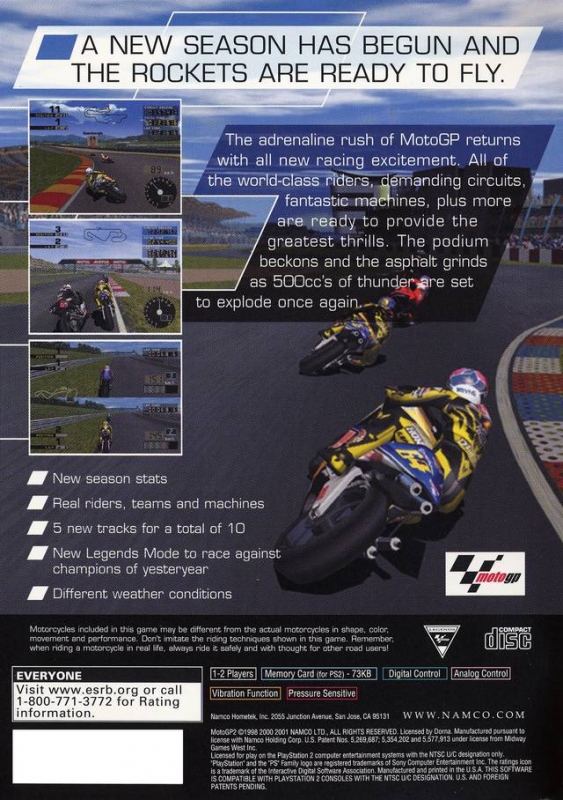 Moto GP 2 for PlayStation 2 - Sales, Wiki, Release Dates, Review, Cheats,  Walkthrough