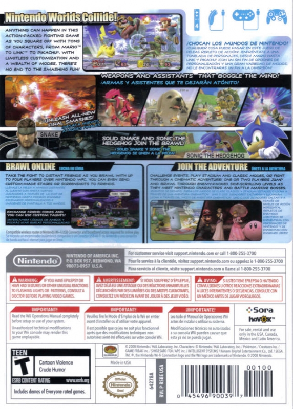 Super Smash Bros Brawl for Wii - Cheats, Codes, Guide, Walkthrough, Tips &  Tricks