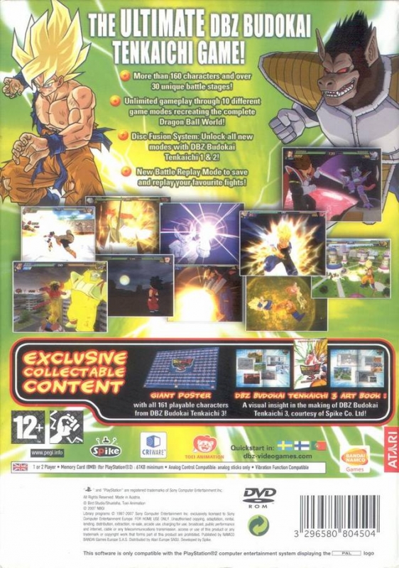 Dragonball Z: Budokai Tenkaichi 3 for PlayStation 2 - Sales, Wiki ...