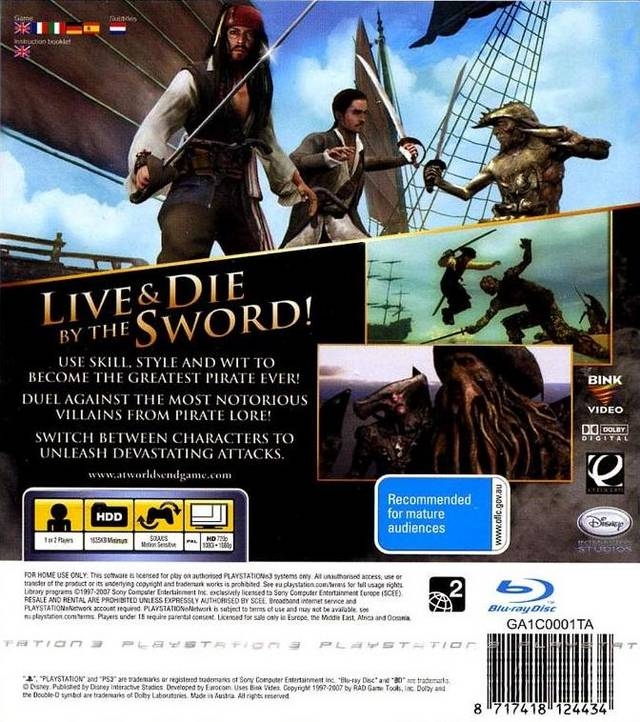 Pirates of the Caribbean: At Worlds End for PlayStation 3