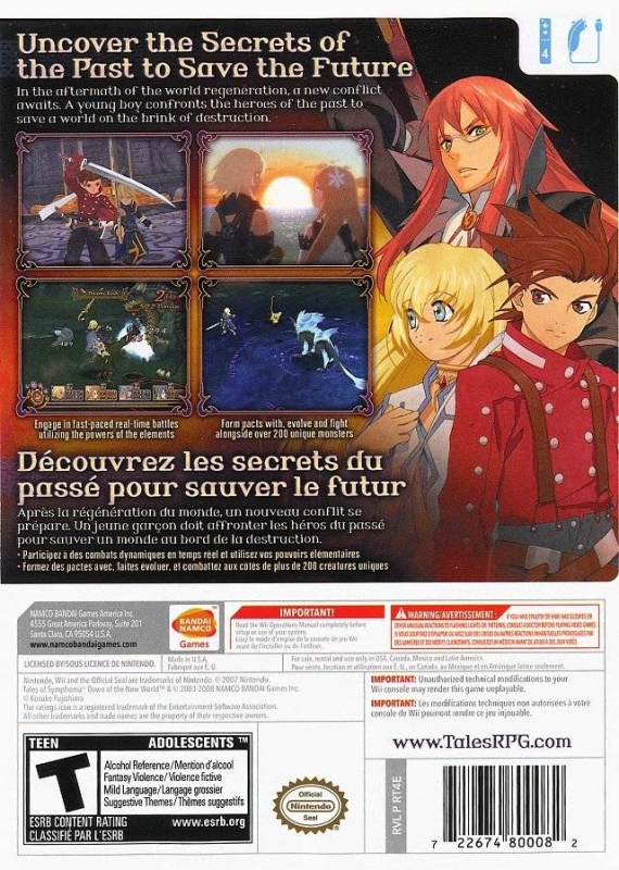 Tales of Symphonia: Dawn of the New World for Wii