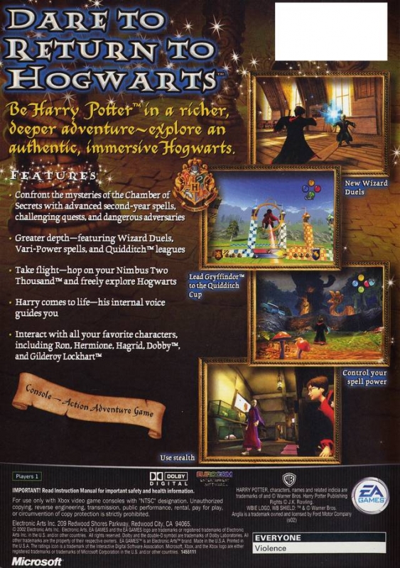 Harry Potter and the Chamber of Secrets for Xbox - Sales, Wiki, Release  Dates, Review, Cheats, Walkthrough