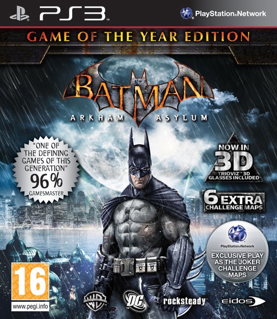 Batman: Arkham Asylum for PlayStation 3 - DLC, Achievements, Trophies,  Characters, Maps, Story