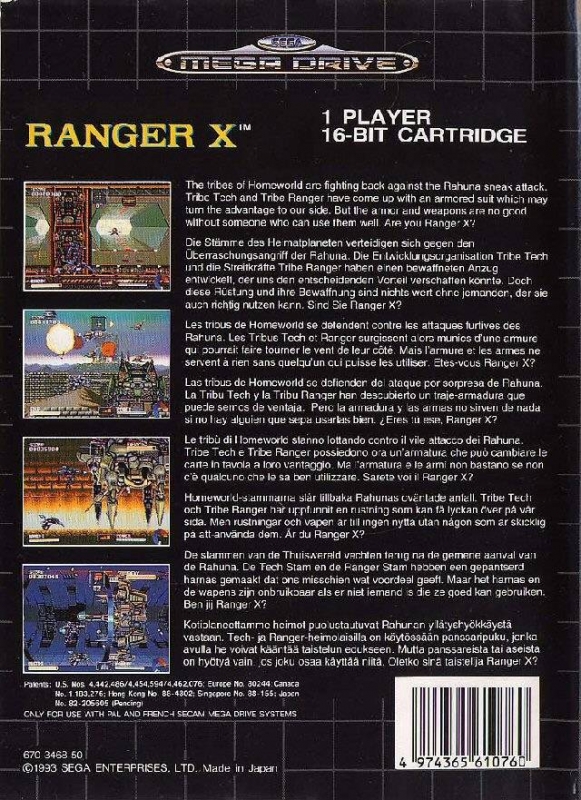 Ranger X for Sega Genesis - Sales, Wiki, Release Dates, Review, Cheats,  Walkthrough
