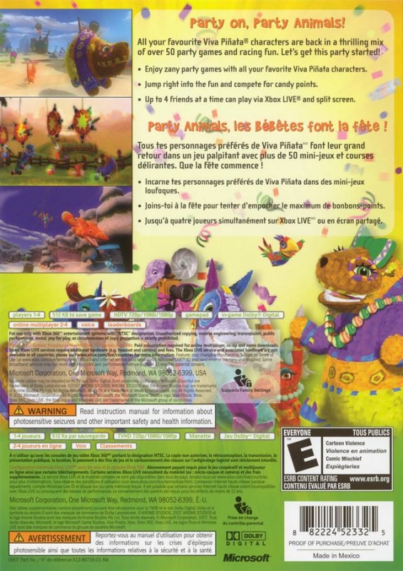 Viva Pinata: Party Animals for Xbox 360 - Sales, Wiki, Release Dates,  Review, Cheats, Walkthrough