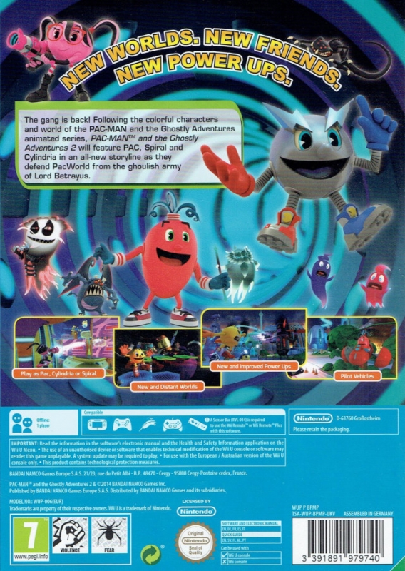 Pac-Man and the Ghostly Adventures 2 for Wii U