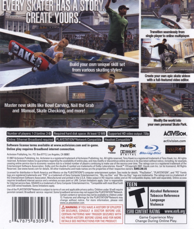 Tony Hawk Proving Ground for PlayStation 3 - Sales, Wiki, Release Dates,  Review, Cheats, Walkthrough