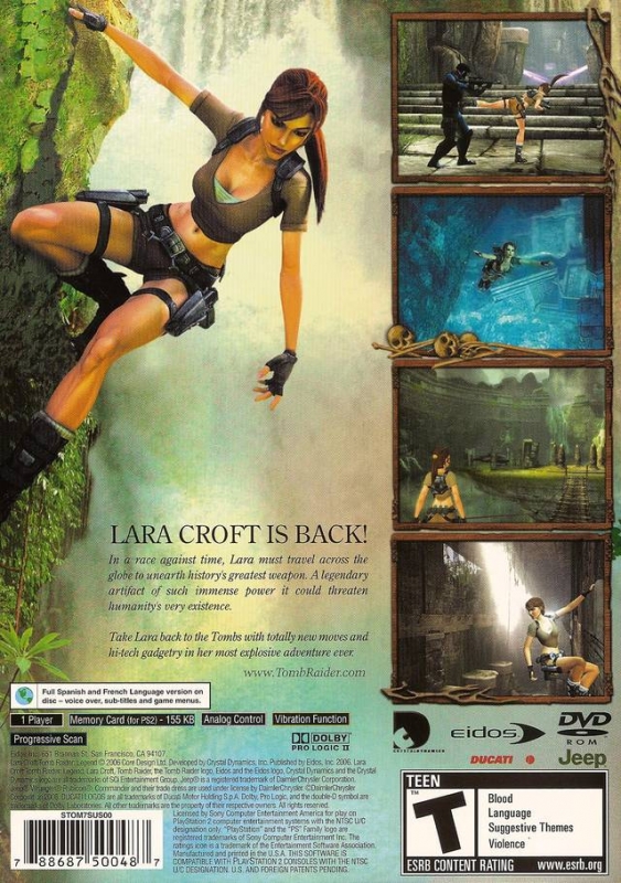 Tomb Raider Legend for PlayStation 2 - Sales, Wiki, Release Dates, Review,  Cheats, Walkthrough