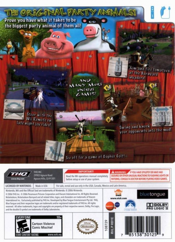 Barnyard for Wii - Sales, Wiki, Release Dates, Review, Cheats, Walkthrough