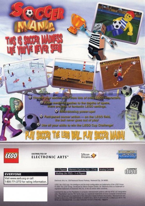 Lego Soccer Mania for PlayStation 2 - Sales, Wiki, Release Dates, Review,  Cheats, Walkthrough