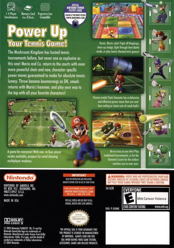 Vlekkeloos operator vee Mario Power Tennis for GameCube - Cheats, Codes, Guide, Walkthrough, Tips &  Tricks