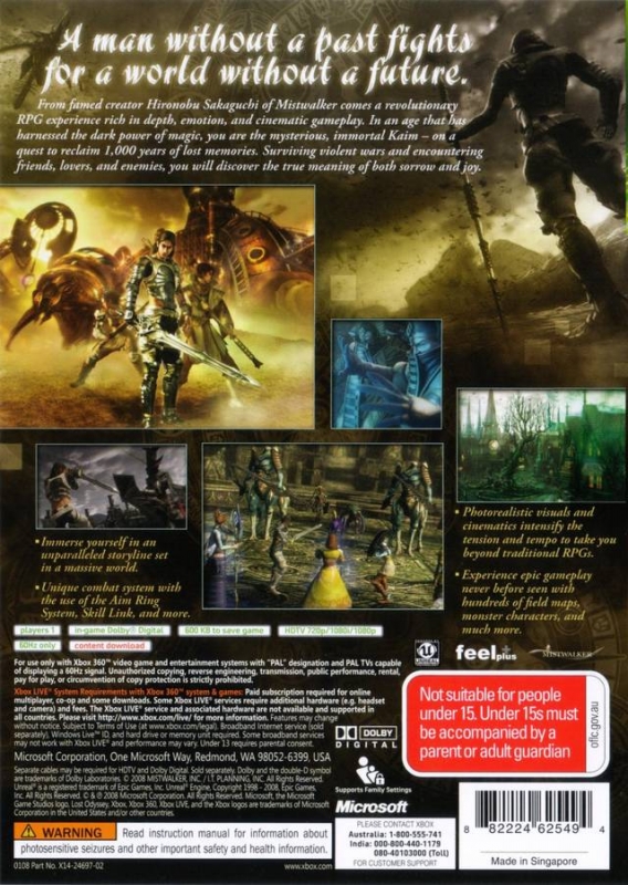 Lost Odyssey for Xbox 360 - Sales, Wiki, Release Dates, Review, Cheats,  Walkthrough