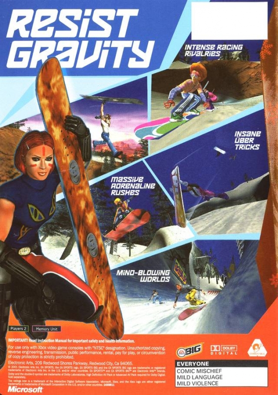 SSX Tricky for Xbox - Sales, Wiki, Release Dates, Review, Cheats,  Walkthrough
