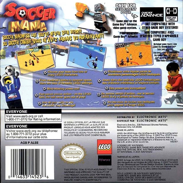 Lego Soccer Mania for Game Boy Advance - Sales, Wiki, Release Dates,  Review, Cheats, Walkthrough