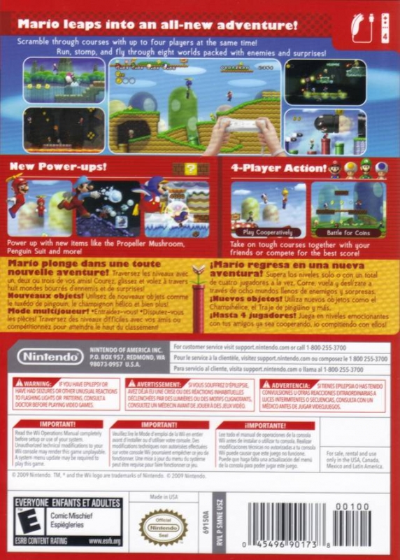 New Super Mario Bros. Wii for Wii - Sales, Wiki, Release Dates, Review,  Cheats, Walkthrough