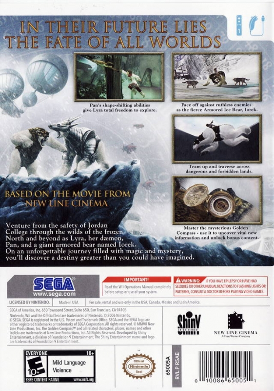 The Golden Compass for Wii - Sales, Wiki, Release Dates, Review, Cheats,  Walkthrough