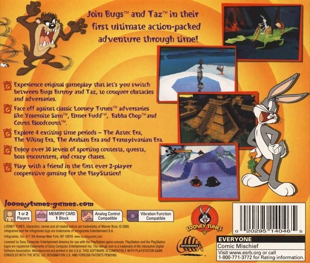 Bugs Bunny & Taz Time Busters for PlayStation - Summary, Story, Characters,  Maps