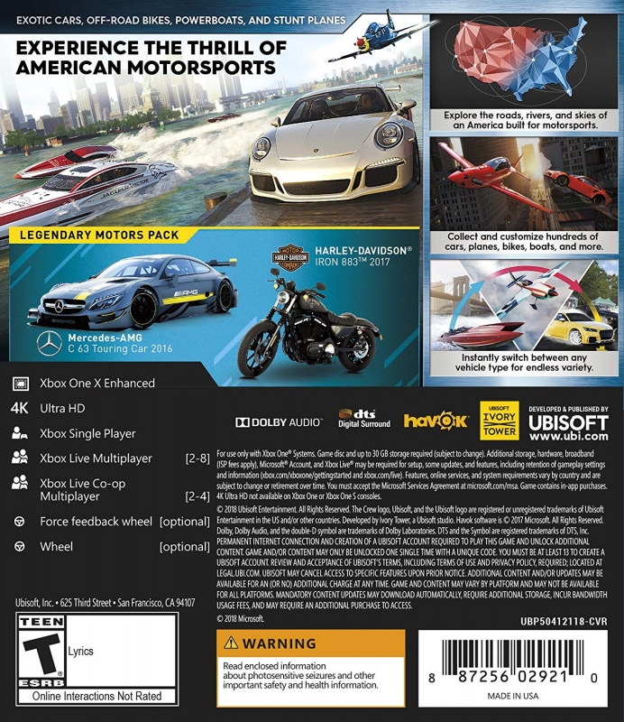 The Crew 2 for Xbox One - Sales, Wiki, Release Dates, Review, Cheats,  Walkthrough