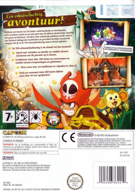 Zack & Wiki: Quest for Barbaros Treasure for Wii - Sales, Wiki, Release  Dates, Review, Cheats, Walkthrough