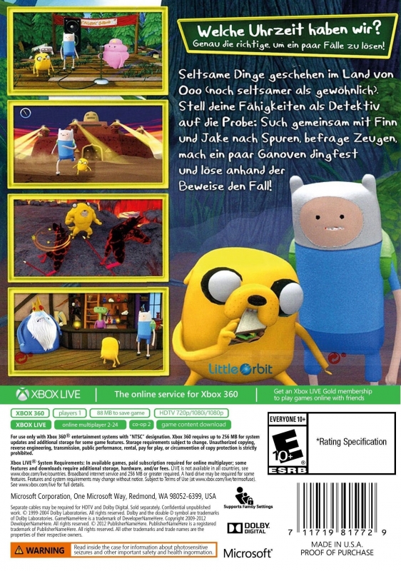 Adventure Time: Finn & Jake Investigations for Xbox 360