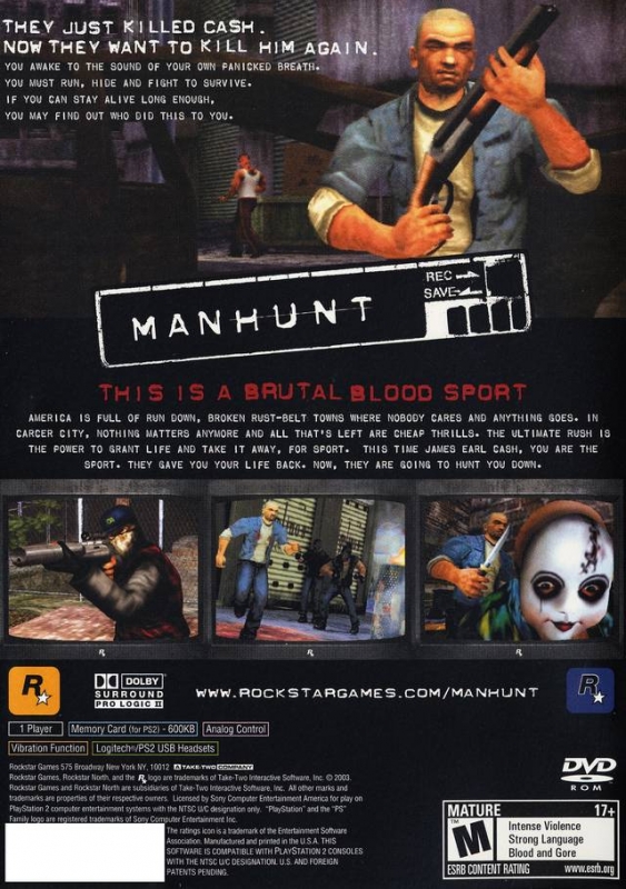 Manhunt for PlayStation 2 - Cheats, Codes, Guide, Walkthrough, Tips & Tricks