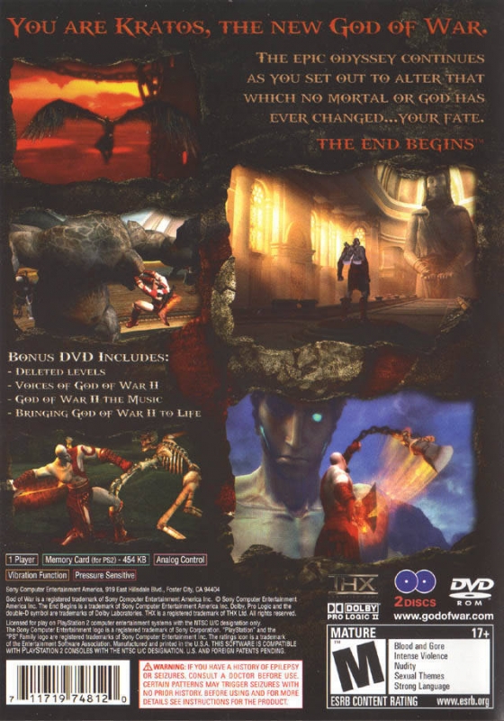 God of War II for PlayStation 2 - Sales, Wiki, Release Dates, Review,  Cheats, Walkthrough