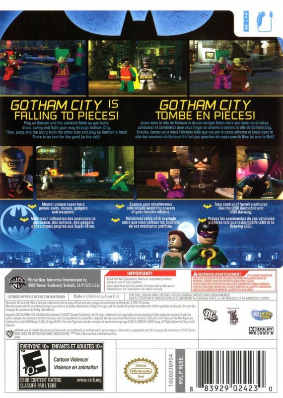 Lego Batman: The Videogame for Wii - Sales, Wiki, Release Dates, Review,  Cheats, Walkthrough