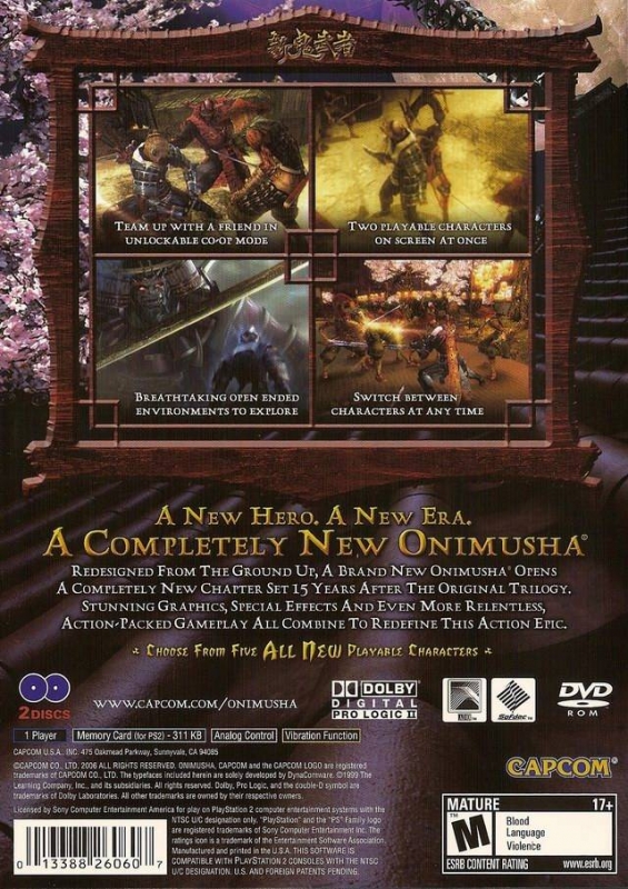 Shin Onimusha: Dawn of Dreams for PlayStation 2 - Sales, Wiki, Release  Dates, Review, Cheats, Walkthrough