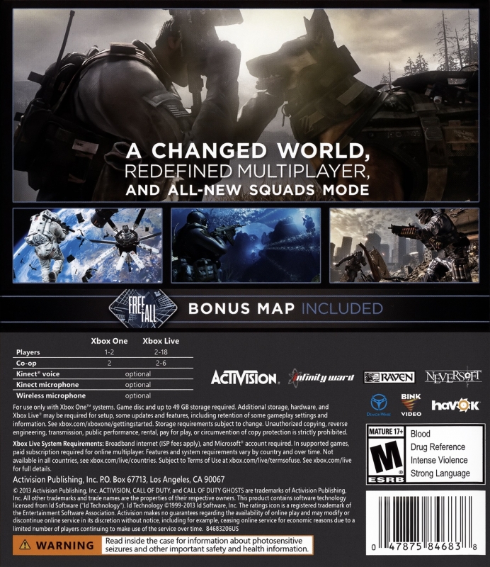 Call of Duty: Ghosts for Xbox One - Sales, Wiki, Release Dates, Review,  Cheats, Walkthrough