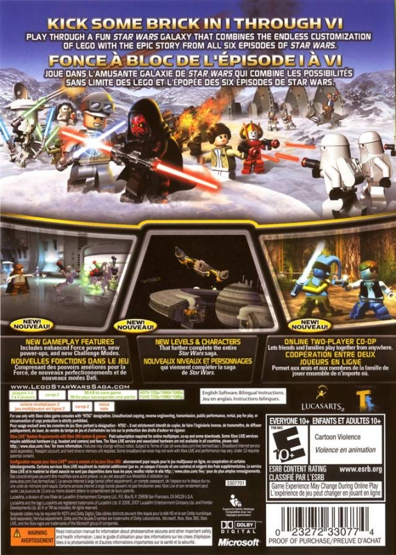 Lego Star Wars: The Complete Saga for Xbox 360 - Sales, Wiki, Release  Dates, Review, Cheats, Walkthrough