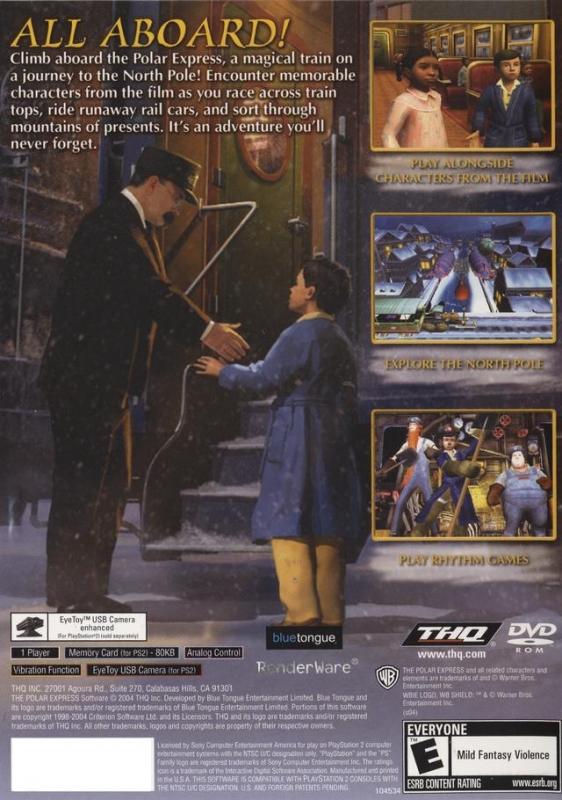 The Polar Express for PlayStation 2 - Sales, Wiki, Release Dates, Review,  Cheats, Walkthrough
