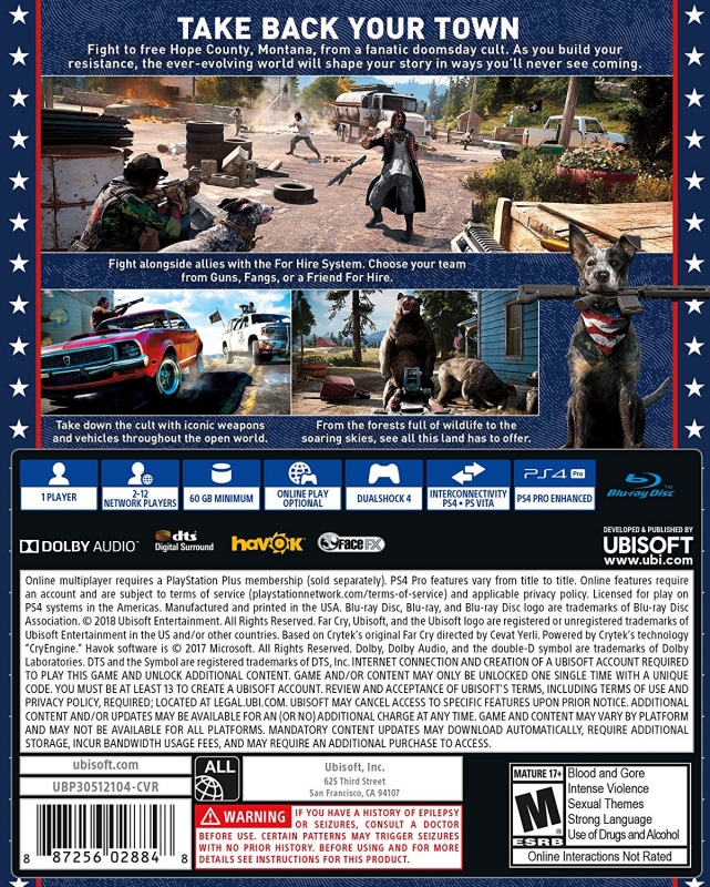 Far Cry 5 for PlayStation 4 - Sales, Wiki, Release Dates, Review, Cheats,  Walkthrough