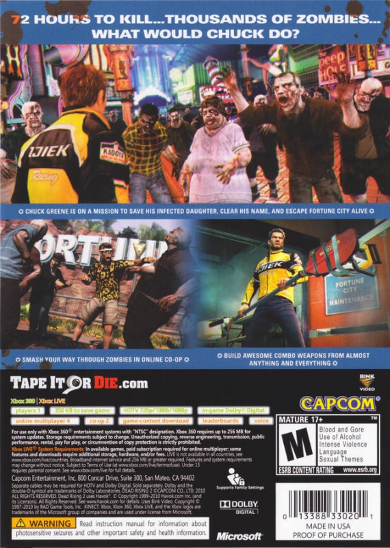 Dead Rising 2 for Xbox 360 - Sales, Wiki, Release Dates, Review, Cheats,  Walkthrough