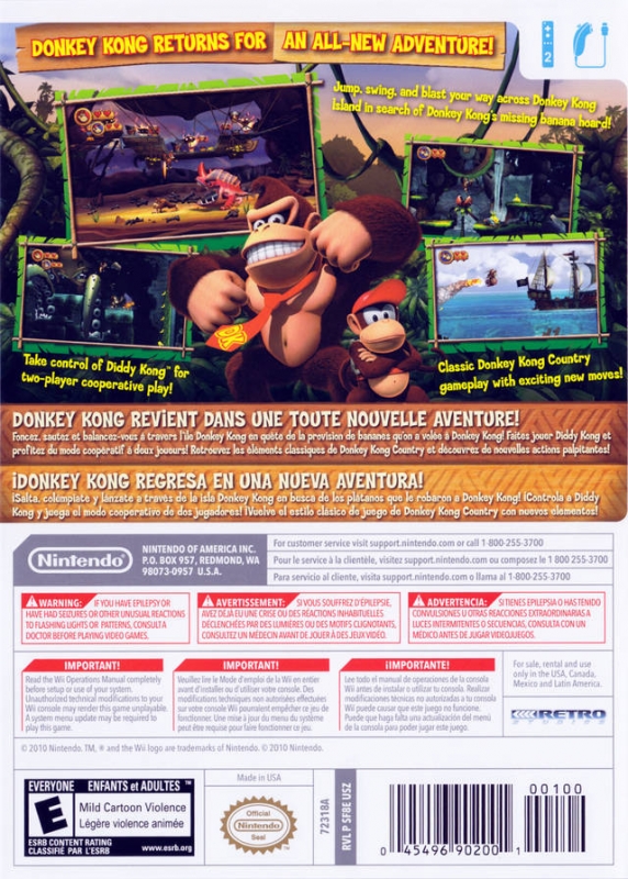 Donkey Kong Country Returns for Wii - Sales, Wiki, Release Dates, Review,  Cheats, Walkthrough