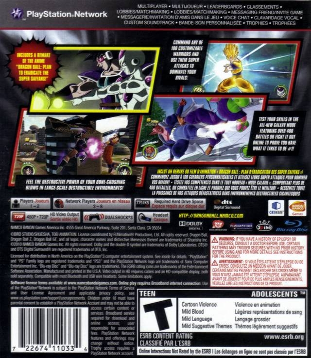 Dragon Ball: Raging Blast 2 for PlayStation 3 - Sales, Wiki, Release Dates,  Review, Cheats, Walkthrough