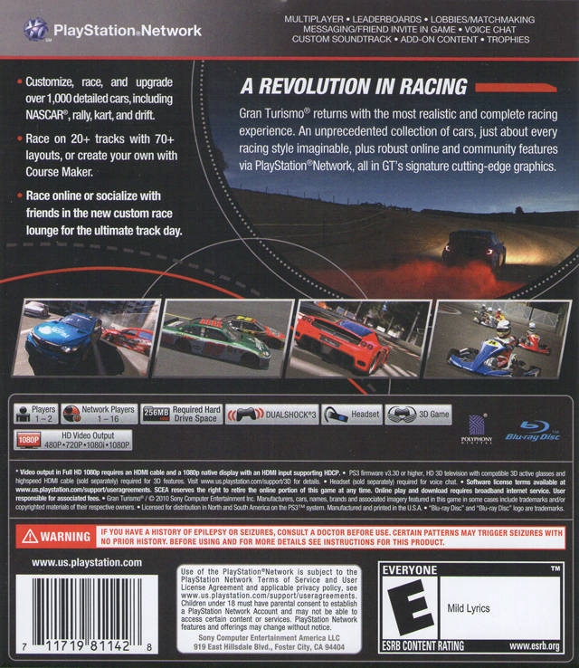 Gran Turismo 5 for PlayStation 3 - Sales, Wiki, Release Dates, Review,  Cheats, Walkthrough