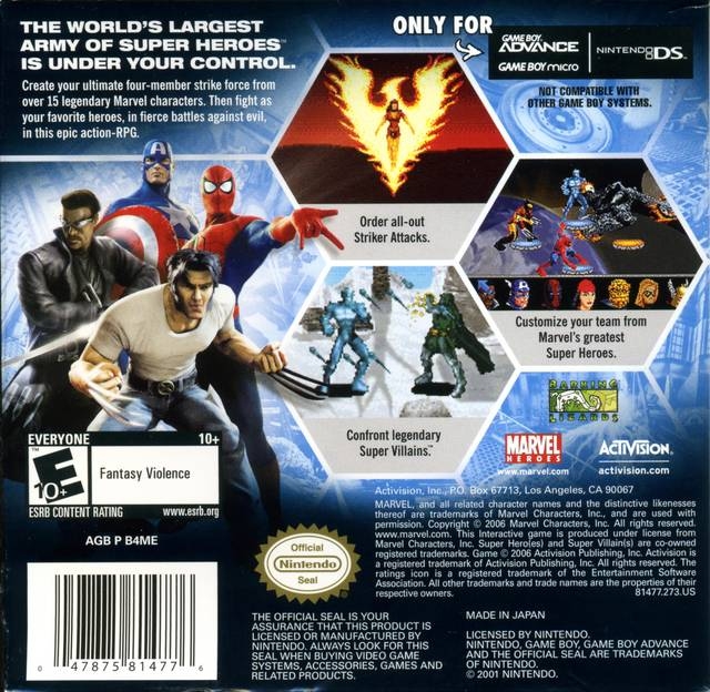 Marvel: Ultimate Alliance for Game Boy Advance - Cheats, Codes, Guide,  Walkthrough, Tips & Tricks