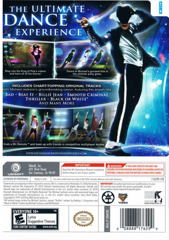 Michael Jackson The Game for Wii - Sales, Wiki, Release Dates, Review,  Cheats, Walkthrough