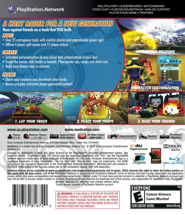 ModNation Racers for PlayStation 3 - Cheats, Codes, Guide, Walkthrough,  Tips & Tricks