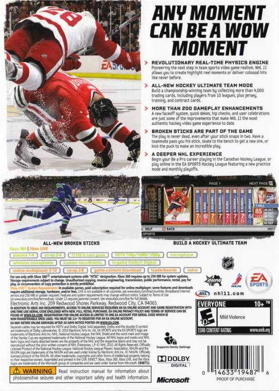 NHL 11 for Xbox 360 - Cheats, Codes, Guide, Walkthrough, Tips & Tricks